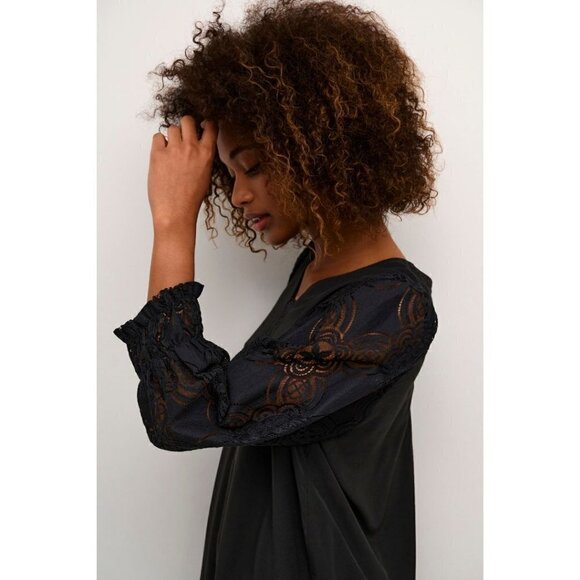 NWT CULTURE Asmine Black Lace Blouse - Picture 4 of 6